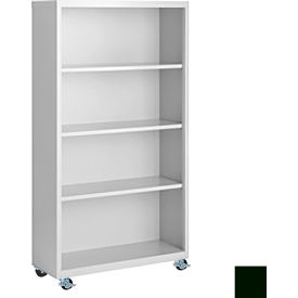 Steel Cabinets USA Bookcase Assembled 36W x 18D x 55H Hunter Green MBCA-365518-H-GRN