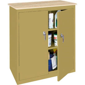 Steel Cabinets USA Counter Height Cabinet with Plastic Top 36