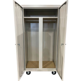 Steel Cabinets USA All-Welded Mobile Wardrobe Cabinet 36