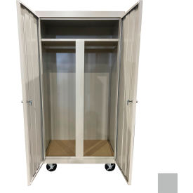 Steel Cabinets USA All-Welded Mobile Wardrobe Cabinet 36