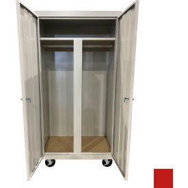 Steel Cabinets USA All-Welded Mobile Wardrobe Cabinet 36