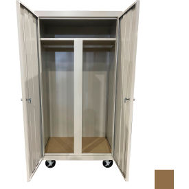 Steel Cabinets USA All-Welded Mobile Wardrobe Cabinet 36