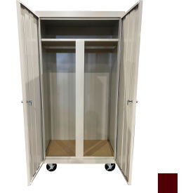 Steel Cabinets USA All-Welded Mobile Wardrobe Cabinet 36