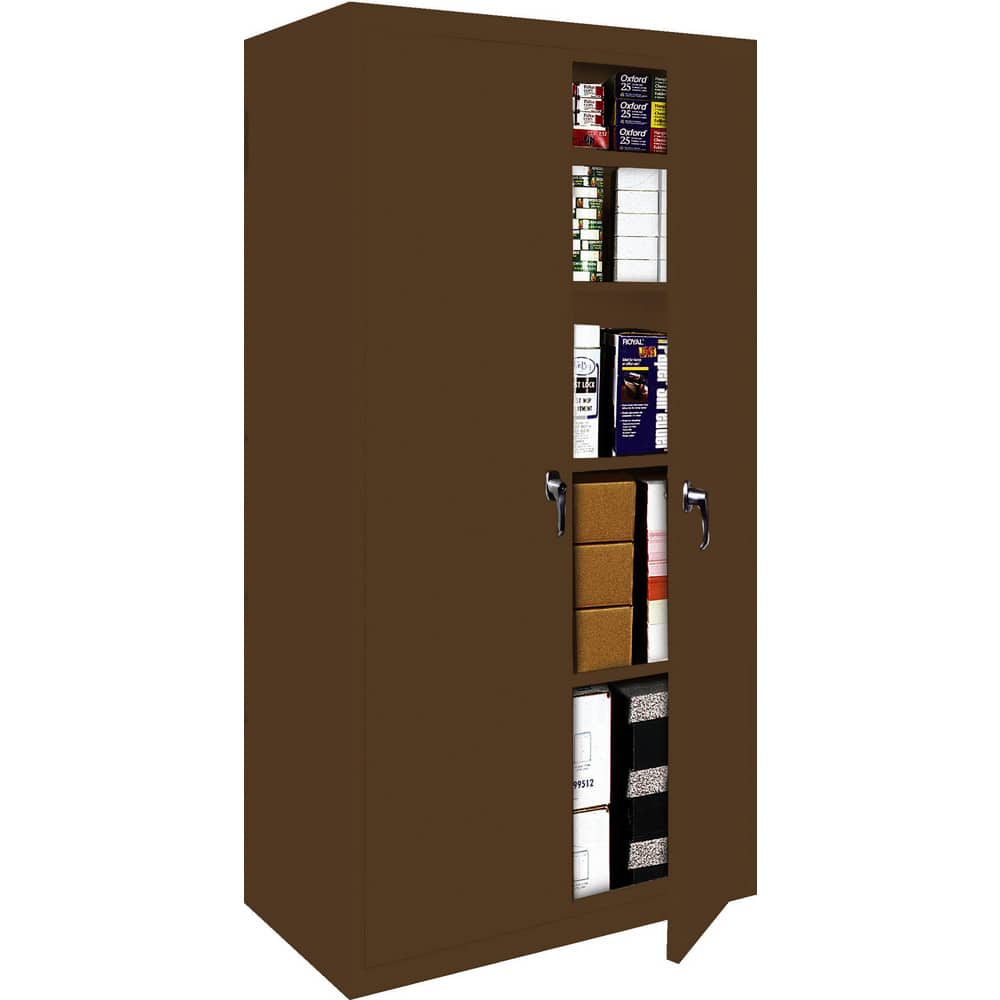 Storage Cabinets, Cabinet Type: Fixed Shelf, Lockable Storage , Cabinet Material: Steel , Width (Inch): 48in , Depth (Inch): 18in  MPN:FS-48-WAL