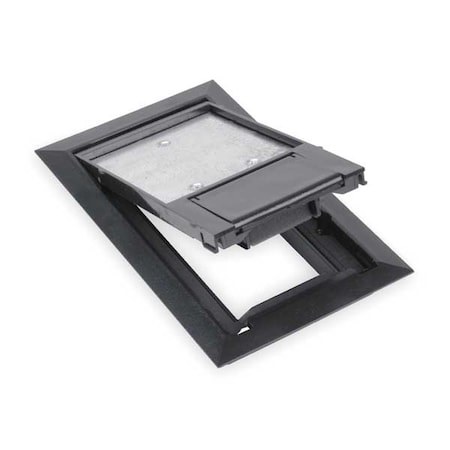Box Cover, Floor Box Type, 1 Gang, PVC MPN:664-CST-SW-BLK
