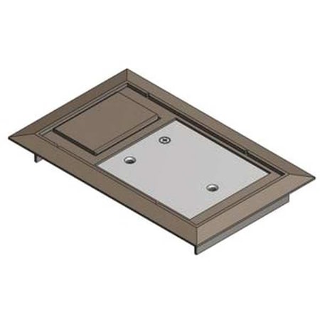 Box Cover, Floor Box Type, 1 Gang, Polycarbonate MPN:664-CST-SW-BRN