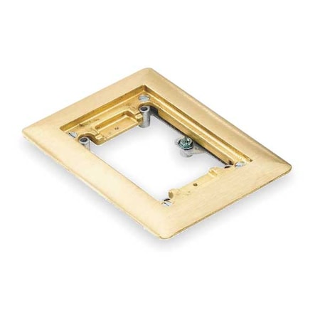 Box Cover, Floor Box Type, 1 Gang, Brass MPN:P 64 CP
