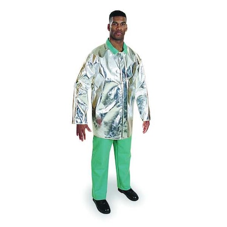 Aluminized Jacket, L, 19 oz Thermonol, Snaps Closure MPN:ATH 1136-35