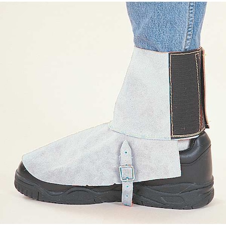 Spats, Leather, Hook-and-Loop Closure, Gray, 7 in MPN:CL 7250 BC