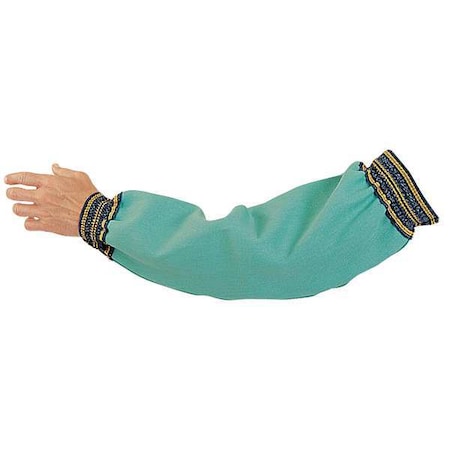 Flame-Resistant Sleeve, Cotton, 18 in Length, Green, Elastic Cuff MPN:GS 871-18 A