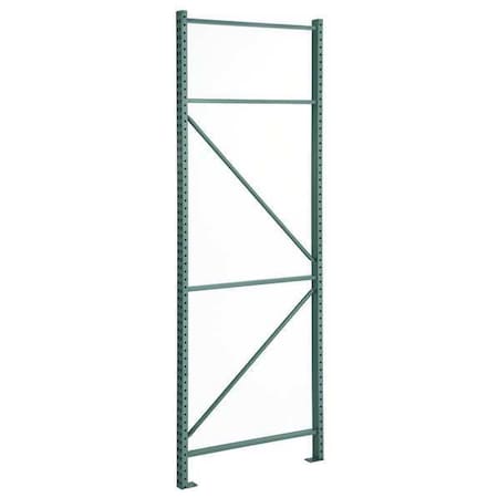 Upright Frame, 16 ft H, 3 in W, 48 in D, Green MPN:RTFBG048192F01VG