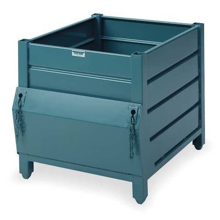 Bulk Container 24.3 cu ft Volume Cap., 30 in L, 36 in W, 30 1/2 in H, Steel, Green MPN:HDWT3036VG