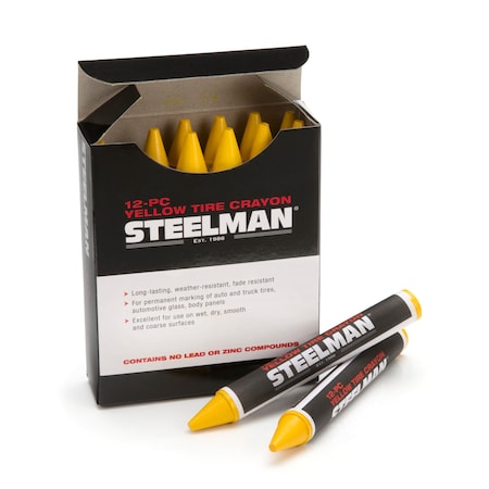 Yellow Marking Crayons, PK12 MPN:00062