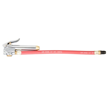 Straight Tire Inflator With Gauge, 12