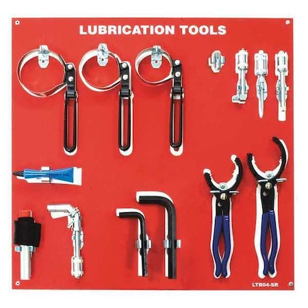 Lubrication Tool Board, Tools MPN:LTB04-SR-WT