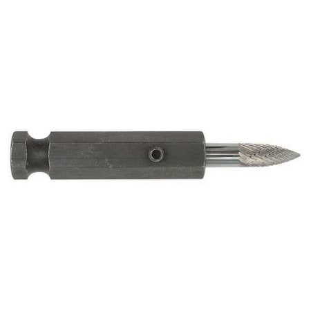 Diamond Cut Burr, Adapter, 1/4