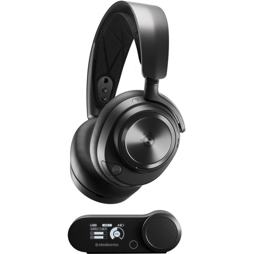SteelSeries Arctis Nova Pro Stereo Wired Over-The-Head Binaural Headset With Microphone, Black, 61528 MPN:61528