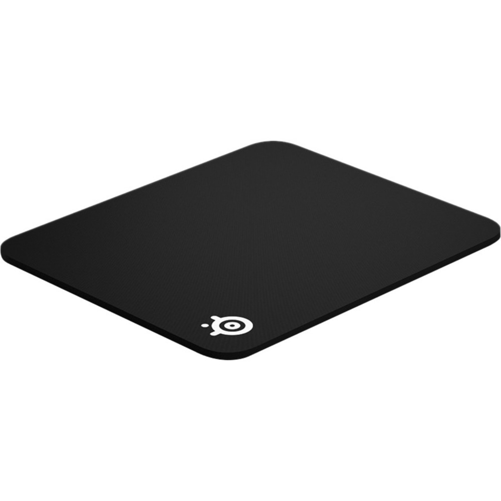 SteelSeries Cloth Gaming Mouse Pad, 0.24inH x 17.72inW x 15.75inD, Black Monochrome, Rubber, Fabric, Anti-slip MPN:63836