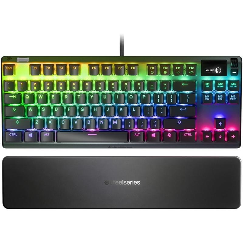 SteelSeries Apex 7 - Keyboard - with display - backlit - USB - QWERTY - key switch: red MPN:64636