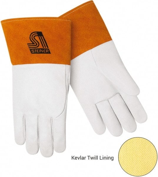 Welding Gloves: Size Small, Goatskin Leather, TIG Welding Application MPN:0224K-S