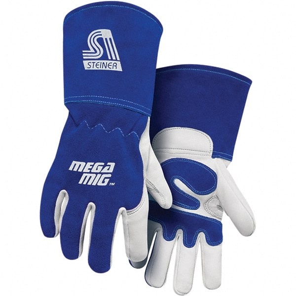 Welding Gloves: Size X-Large, Goatskin Leather, MIG Welding Application MPN:0255-X