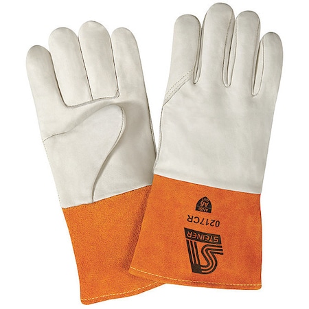 Cut Resistant Welding Gloves, Gauntlet Cuff, Wing Thumb, Premium Cowhide, 2XL, 1 PR MPN:0217CR-2X