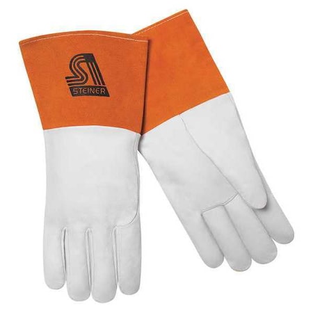 SensiTIG Welding Gloves, Gauntlet Cuff, Straight Thumb, Premium Kidskin, M, 1 PR MPN:0224-M