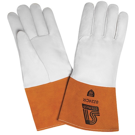 SensiTIG Welding Gloves, Gauntlet Cuff, Straight Thumb, Premium Kidskin, XL, 1 PR MPN:0224CR-X