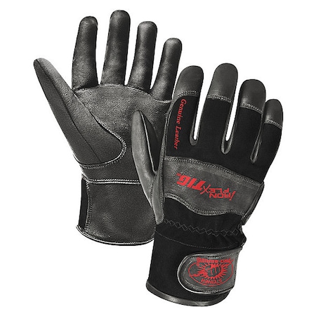 Ironflex TIG Welding Gloves, Hook-and-Loop Cuff, Straight Thumb, Premium Kidskin, L, 1 PR MPN:0265-L
