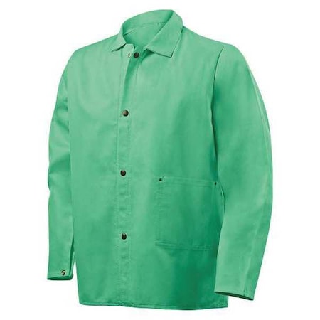 Welding Jacket, 3XL, 9 oz Cotton, Snaps Closure MPN:1030MB-3X