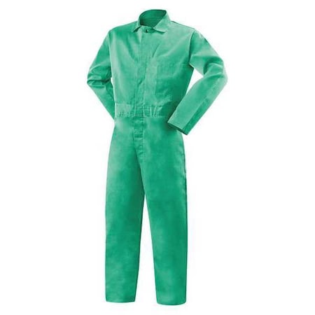 Coveralls, M, 32 in Inseam, Weldlite, Snaps MPN:1035-M