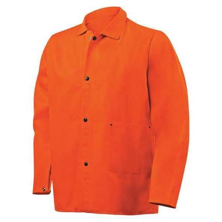 Welding Jacket, 2XL, 9 oz Cotton, Snaps Closure MPN:1040-2X