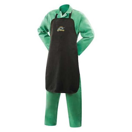 Welding Apron, Aramid, 36 in Length, Black MPN:13625