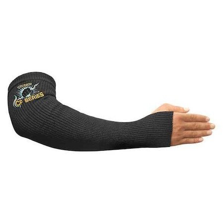 High Heat Sleeve, Carbonized Fiber, Para-Aramid, 18 in Length, Black, Thumbhole Cuff MPN:1364KT-18