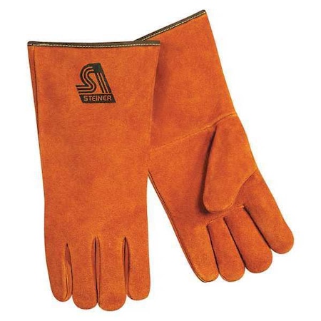 Welding Gloves, Gauntlet Cuff, Straight Thumb, B Cowhide, L, 1 PR MPN:2119C-L