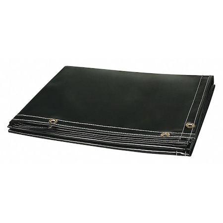 Welding Curtain, Transparent Vinyl, 10 ft W., 6 ft H., 13 oz/sq yd, 150 Degrees F Withstand Temp. MPN:322-6X10
