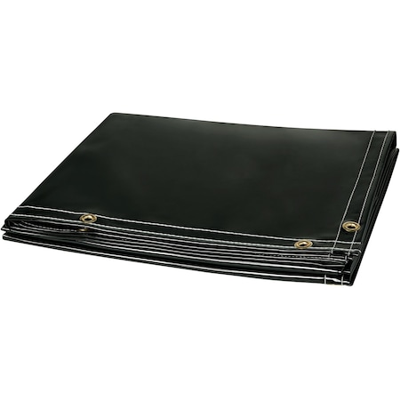 Welding Curtain, Transparent Vinyl, 6 ft W., 6 ft H., 13 oz/sq yd, 150 Degrees F Withstand Temp. MPN:322-6x6