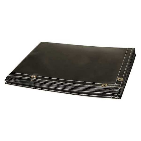 Welding Curtain, Transparent Vinyl, 6 ft. W., 8 ft. H., 13 oz/sq yd, 150 Degrees F Withstand Temp. MPN:332-6X8