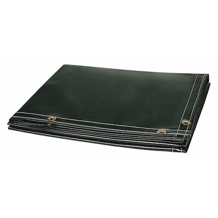 Welding Curtain, Transparent Vinyl, 10 ft W., 6 ft H., 13 oz/sq yd, 150 Degrees F Withstand Temp. MPN:333-6X10