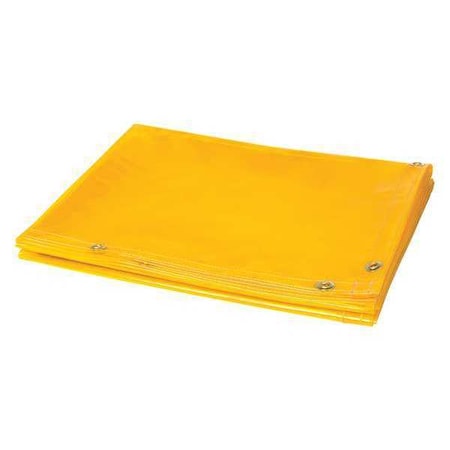 Welding Curtain, Transparent Vinyl, 6 ft. W., 4 ft. H., 13 oz/sq yd, 150 Degrees F Withstand Temp. MPN:334-4X6
