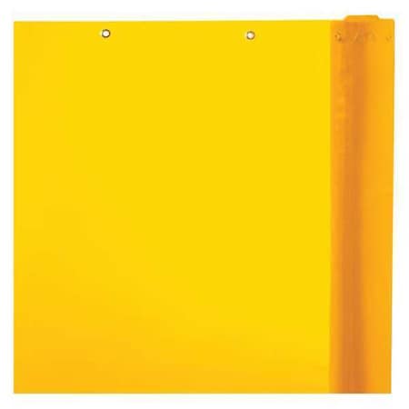 Welding Curtain Roll, Transparent Vinyl, 75 ft. W., 5 ft. H., 13 oz/sq yd, With Grommet, Yellow MPN:334-60-25GR