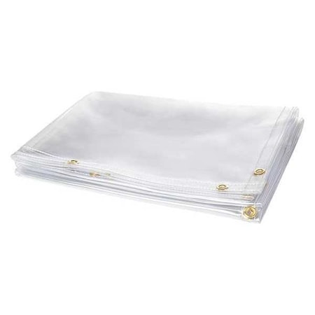 Welding Curtain, Transparent Vinyl, 8 ft. W., 6 ft. H., 13 oz/sq yd, 150 Degrees F Withstand Temp. MPN:339-6X8