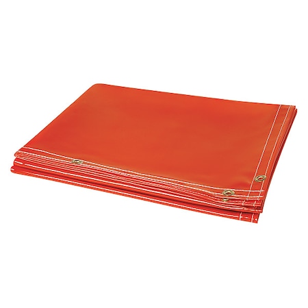 Welding Curtain, Transparent Vinyl, 8 ft. W., 6 ft. H., 36 oz/sq yd, 150 Degrees F Withstand Temp. MPN:348-6X8