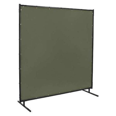 Welding Screen, Vinyl, 6 ft. W., 4 ft. H., 12 oz/sq yd, 350 Degrees F Withstand Temp., With Grommet MPN:501-4X6