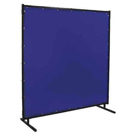 Welding Screen, Vinyl-Laminated Polyester, 8 ft W., 8 ft H., 13 oz/sq yd, With Grommet, Blue MPN:525HD-8X8