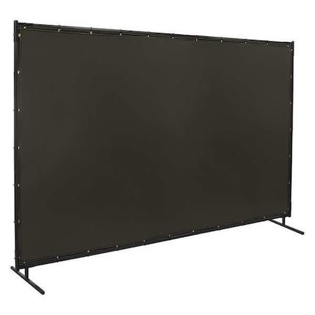 Welding Screen, Vinyl-Laminated Polyester, 6 ft. W., 10 ft. H., 13 oz/sq yd, With Grommet, Gray MPN:532-6X10
