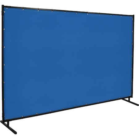 Welding Screens, Vinyl-Laminated Polyester, 10 ft W., 6 ft H., 13 oz, Blue MPN:535HD-6X10