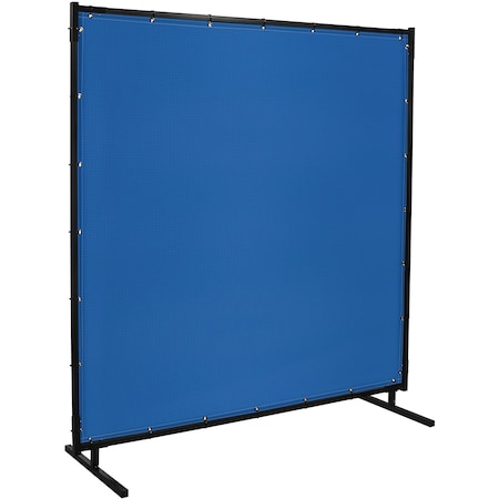 Welding Screens, Vinyl-Laminated Polyester, 8 ft W., 6 ft H., 13 oz, Blue MPN:535HD-6X8