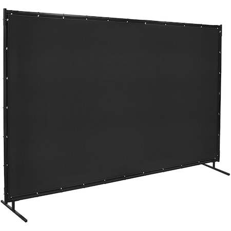 Welding Screens, Vinyl-Laminated Polyester, 10 ft W., 6 ft H., 13 oz, Black MPN:536-6X10