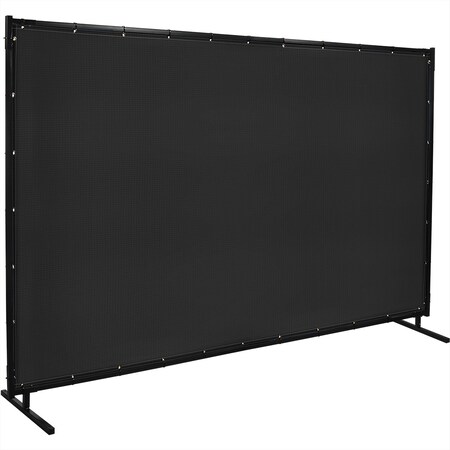 Welding Screens, Vinyl-Laminated Polyester, 10 ft W., 6 ft H., 13 oz, Black MPN:536HD-6X10